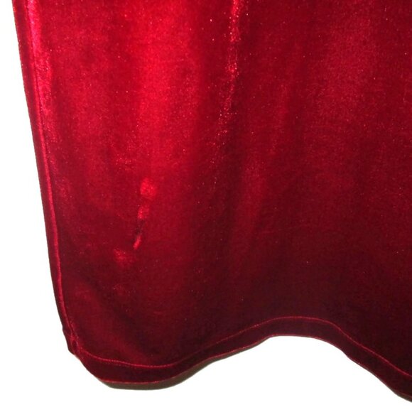 1990s vintage red velvet asian dress size medium - Picture 6 of 6